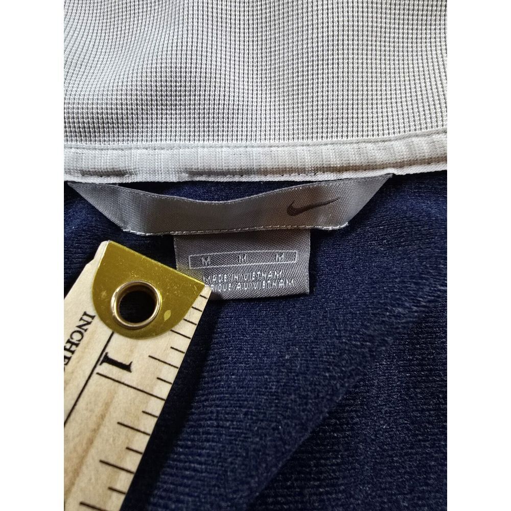 Vintage Nike Full Zip Jacket Size Medium Blue White Stripe Track‎ Y2K *Read - Picture 10 of 16